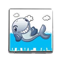 Whale Lovers T- Shirt Cute Whale Kids Water Sarcastic But Do I Have To  T- Shirt Memory Card Reader (square 5 Slot) by maxcute