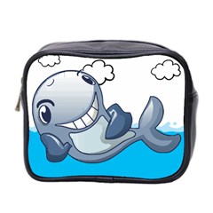 Whale Lovers T- Shirt Cute Whale Kids Water Sarcastic But Do I Have To  T- Shirt Mini Toiletries Bag (two Sides)