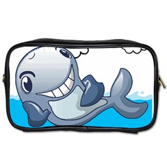 Whale Lovers T- Shirt Cute Whale Kids Water Sarcastic But Do I Have To  T- Shirt Toiletries Bag (one Side)