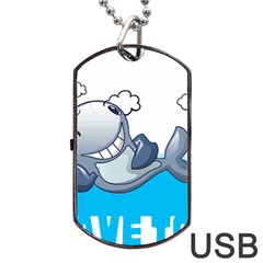 Whale Lovers T- Shirt Cute Whale Kids Water Sarcastic But Do I Have To  T- Shirt Dog Tag Usb Flash (one Side)