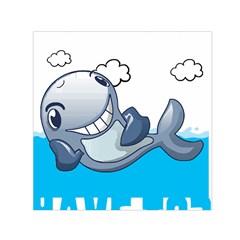 Whale Lovers T- Shirt Cute Whale Kids Water Sarcastic But Do I Have To  T- Shirt Square Satin Scarf (30  X 30 )