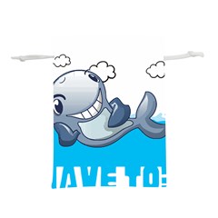 Whale Lovers T- Shirt Cute Whale Kids Water Sarcastic But Do I Have To  T- Shirt Lightweight Drawstring Pouch (l) by maxcute