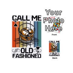 Whiskey Lover T- Shirt Call Me Old Fashioned - Whiskey T- Shirt Playing Cards 54 Designs (mini)