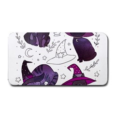 Witch Cat T- Shirt Cute Fantasy Space Witch Cats T- Shirt Medium Bar Mat by maxcute