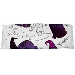 Witch Cat T- Shirt Cute Fantasy Space Witch Cats T- Shirt Body Pillow Case (dakimakura) by maxcute