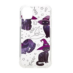 Witch Cat T- Shirt Cute Fantasy Space Witch Cats T- Shirt Iphone 11 Tpu Uv Print Case by maxcute