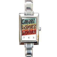 Woman T- Shirt Career Business Woman T- Shirt Rectangle Italian Charm Watch by maxcute