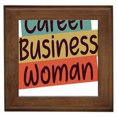 Woman T- Shirt Career Business Woman T- Shirt Framed Tile by maxcute