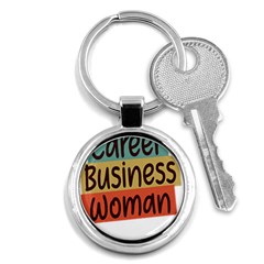 Woman T- Shirt Career Business Woman T- Shirt Key Chain (round) by maxcute