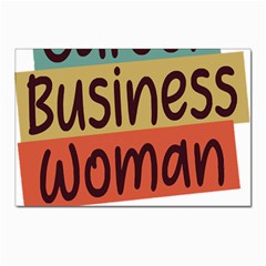 Woman T- Shirt Career Business Woman T- Shirt Postcard 4 x 6  (pkg Of 10) by maxcute