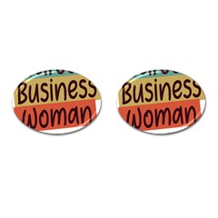 Woman T- Shirt Career Business Woman T- Shirt Cufflinks (oval) by maxcute