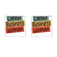 Woman T- Shirt Career Business Woman T- Shirt Cufflinks (square) by maxcute