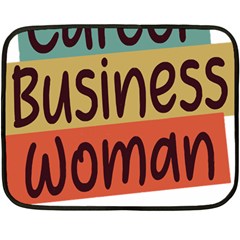 Woman T- Shirt Career Business Woman T- Shirt Fleece Blanket (mini)