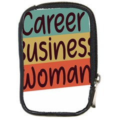 Woman T- Shirt Career Business Woman T- Shirt Compact Camera Leather Case by maxcute