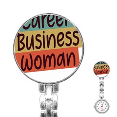 Woman T- Shirt Career Business Woman T- Shirt Stainless Steel Nurses Watch by maxcute