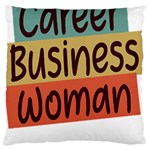 Woman T- Shirt Career Business Woman T- Shirt Large Premium Plush Fleece Cushion Case (Two Sides) Front