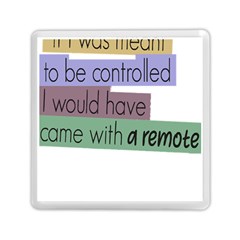 Woman T- Shirt If I Was Meant To Be Controlled I Would Have Came With A Remote T- Shirt (1) Memory Card Reader (square) by maxcute