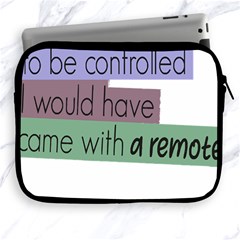 Woman T- Shirt If I Was Meant To Be Controlled I Would Have Came With A Remote T- Shirt (1) Apple Ipad 2/3/4 Zipper Cases by maxcute