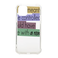 Woman T- Shirt If I Was Meant To Be Controlled I Would Have Came With A Remote T- Shirt (1) Iphone 11 Pro 5 8 Inch Tpu Uv Print Case by maxcute