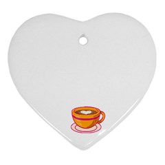 Women And Coffee T- Shirt Women All Around The World Take Their Coffee Differently  T- Shirt Heart Ornament (two Sides) by maxcute