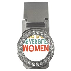 Women And Girls T- Shirtthat Dog Never Bites Women  T- Shirt Money Clips (cz)  by maxcute