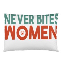 Women And Girls T- Shirtthat Dog Never Bites Women  T- Shirt Pillow Case by maxcute