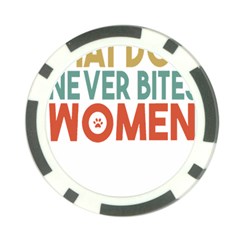 Women And Girls T- Shirtthat Dog Never Bites Women  T- Shirt Poker Chip Card Guard (10 Pack) by maxcute