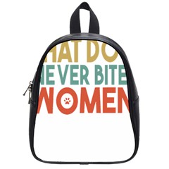 Women And Girls T- Shirtthat Dog Never Bites Women  T- Shirt School Bag (small)