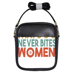 Women And Girls T- Shirtthat Dog Never Bites Women  T- Shirt Girls Sling Bag by maxcute