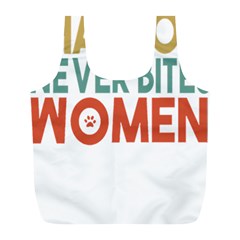 Women And Girls T- Shirtthat Dog Never Bites Women  T- Shirt Full Print Recycle Bag (l)