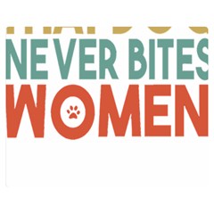 Women And Girls T- Shirtthat Dog Never Bites Women  T- Shirt One Side Premium Plush Fleece Blanket (medium) by maxcute