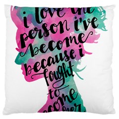 Women Empowerment Inspiring Quote Femin T- Shirt Women Empowerment Inspiring Quote Feminist Tee For Standard Premium Plush Fleece Cushion Case (one Side)