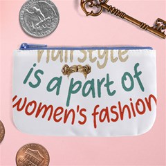 Women Empowerment Inspiring Quote Femin T- Shirt Women Empowerment Inspiring Quote Feminist Tee For Large Coin Purse by maxcute