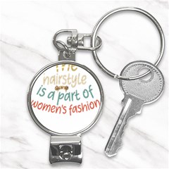 Women Empowerment Inspiring Quote Femin T- Shirt Women Empowerment Inspiring Quote Feminist Tee For Nail Clippers Key Chain