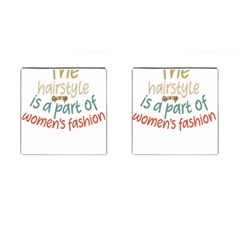 Women Empowerment Inspiring Quote Femin T- Shirt Women Empowerment Inspiring Quote Feminist Tee For Cufflinks (square) by maxcute