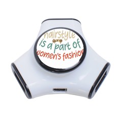 Women Empowerment Inspiring Quote Femin T- Shirt Women Empowerment Inspiring Quote Feminist Tee For 3-port Usb Hub by maxcute