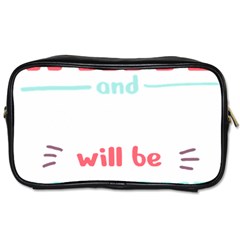 Writer Gift T- Shirt Just Write And Everything Will Be Alright T- Shirt Toiletries Bag (two Sides) by maxcute