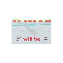 Writer Gift T- Shirt Just Write And Everything Will Be Alright T- Shirt Cosmetic Bag (xs) by maxcute