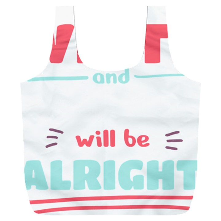 Writer Gift T- Shirt Just Write And Everything Will Be Alright T- Shirt Full Print Recycle Bag (XXL)