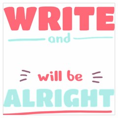 Writer Gift T- Shirt Just Write And Everything Will Be Alright T- Shirt Lightweight Scarf  by maxcute