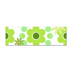 Flowers Pearls And Donuts Green Spearmint Green White Sticker Bumper (10 Pack) by Mazipoodles