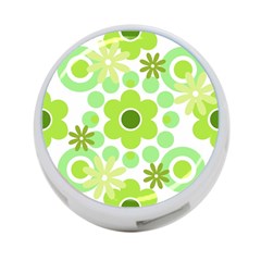 Flowers Pearls And Donuts Green Spearmint Green White 4-port Usb Hub (two Sides) by Mazipoodles