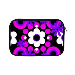 Flowers Pearls And Donuts Purple Hot Pink White Black  Apple Ipad Mini Zipper Cases by Mazipoodles