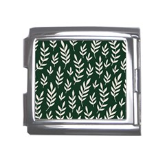 Leaves Foliage Plants Pattern Mega Link Italian Charm (18mm)