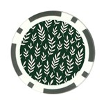 Leaves Foliage Plants Pattern Poker Chip Card Guard Front