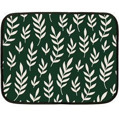 Leaves Foliage Plants Pattern Fleece Blanket (mini) by Ravend