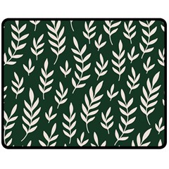 Leaves Foliage Plants Pattern Fleece Blanket (medium) by Ravend