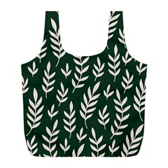 Leaves Foliage Plants Pattern Full Print Recycle Bag (l) by Ravend