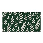 Leaves Foliage Plants Pattern Satin Wrap 35  x 70  Front