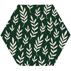 Leaves Foliage Plants Pattern Wooden Puzzle Hexagon by Ravend